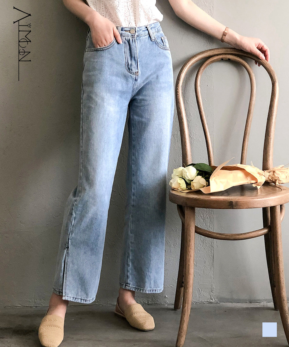 希少 美品 トーガ アーカイブス デニム サイドスリット デザイン パンツ 34 デニムパンツ サイドスリット ハイウエスト SML[品番